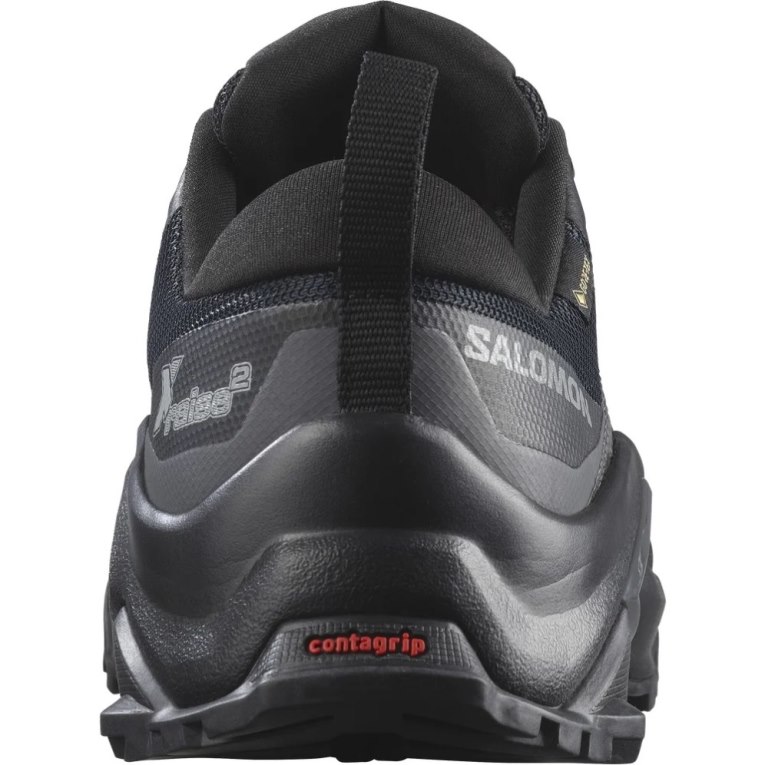 Black Salomon X Raise 2 GTX Men's Hiking Shoes | IE AW4086